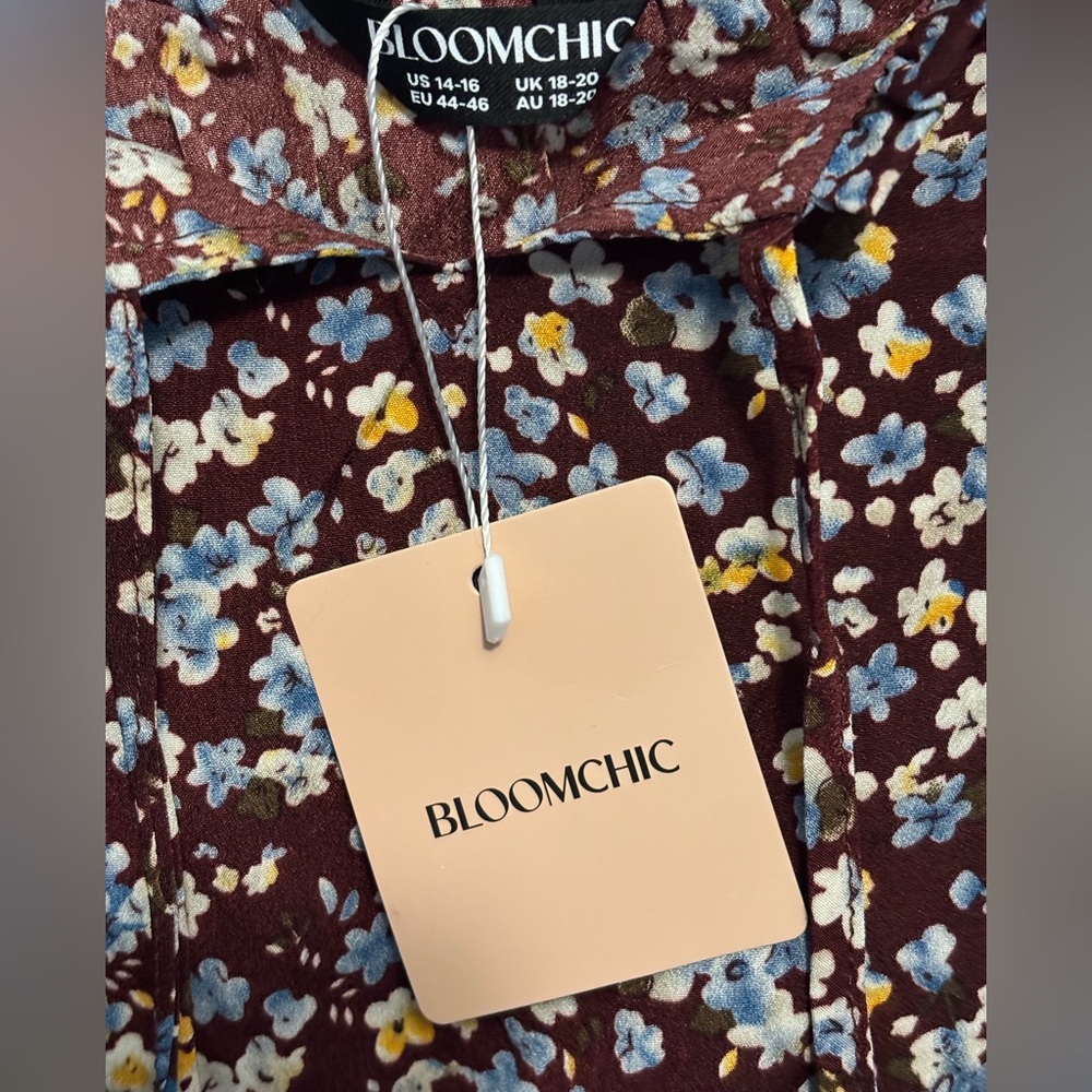 BloomChic Floral Print Maxi Dress size 1X (14-16) - Picture 13 of 16